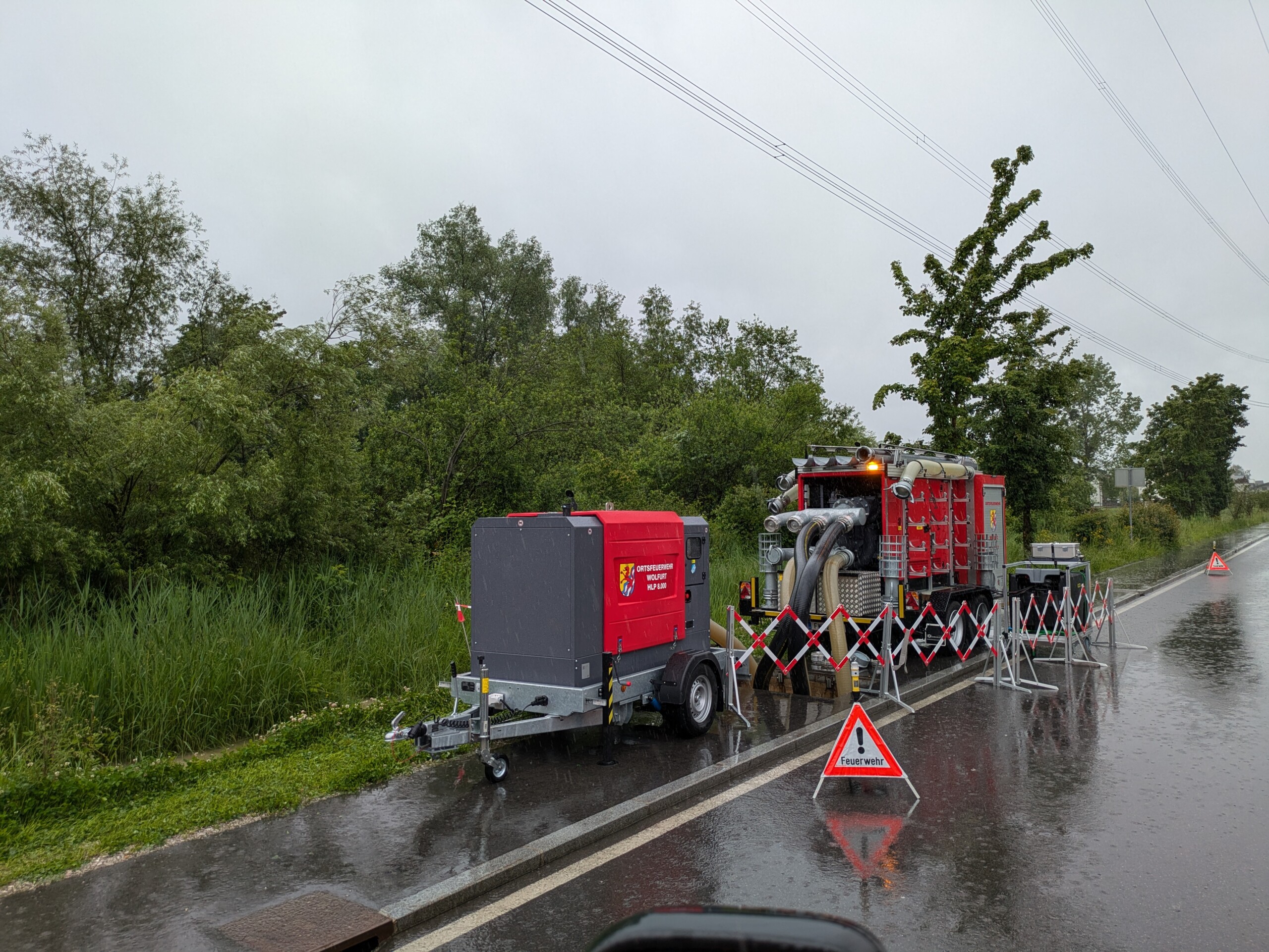 Einsatz Nr 37 31 05 2024 Vorbereitung der Feuerwehr auf mögliche