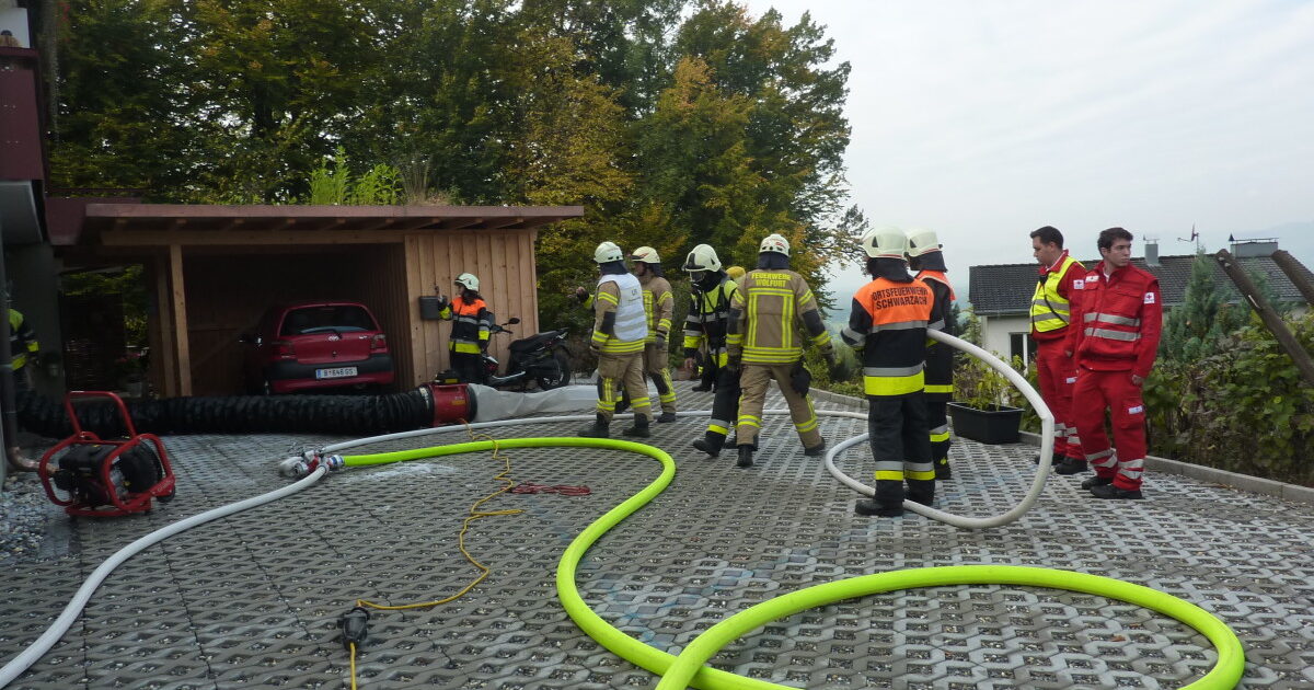 ENr-51 14.10.2015 09:41 Uhr – SCHWARZACH Linzenberg >> Rauchentwicklung aus Pelletslager