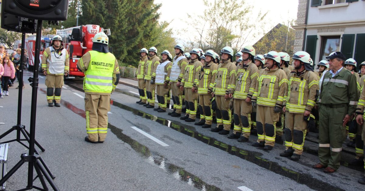20.10.2018 Schlussübung der Feuerwehr Wolfurt