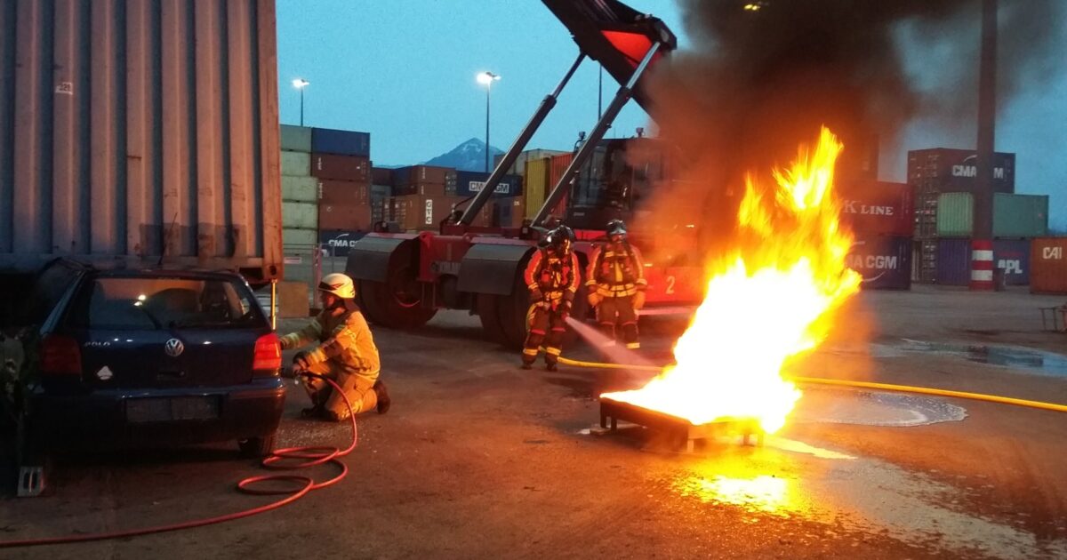 16.04.2019 >> Übung mit der Betriebsfeuerwehr ÖBB