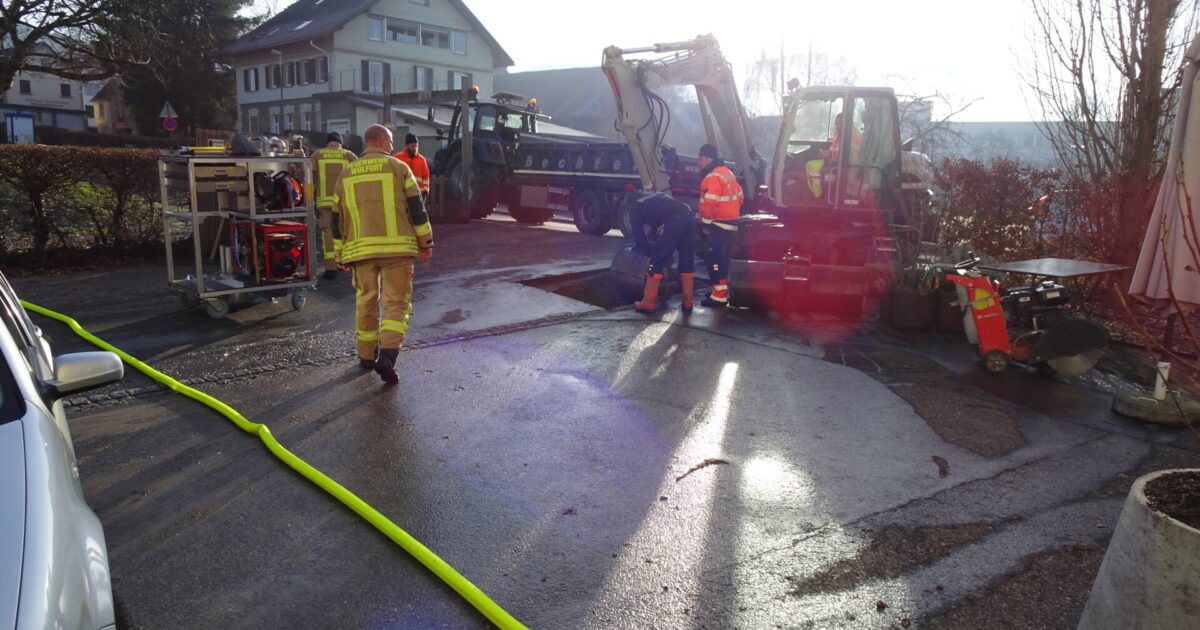 ENr-03 14.01.2020 09:47 Uhr – Wiesenweg >> Rohrbruch