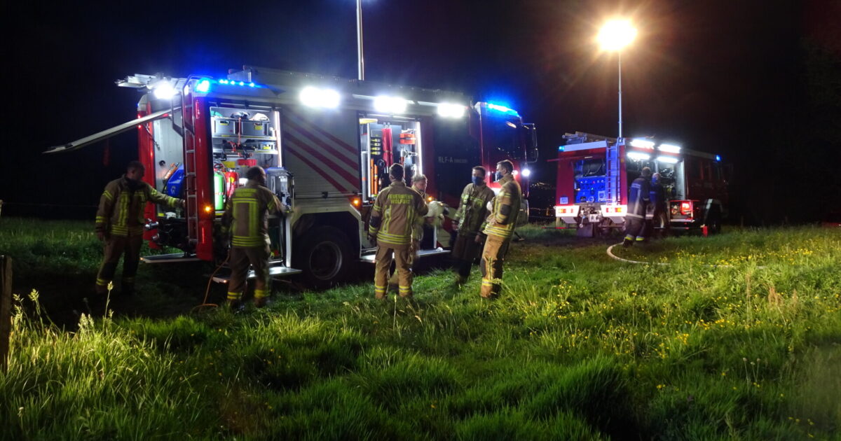 ENr-30,31 24.04.2020 03:05 Uhr – Kennelbach Herzenmoos >> Waldbrand