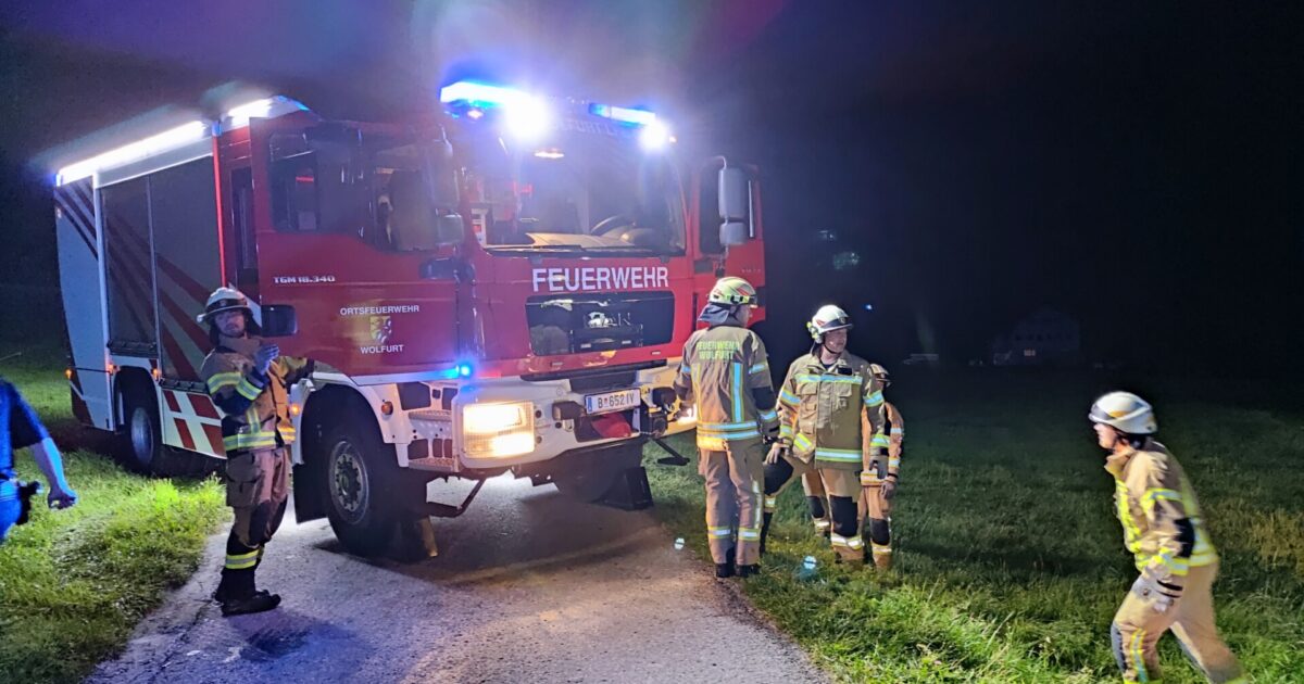 Einsatz Nr-95 23.09.2021 00:04 Uhr – Bildstein Gallin >> PKW-Bergung