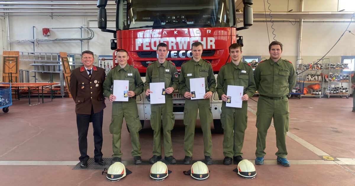 30.04.2022 Feuerwehrjugend Leistungsabzeichen in Gold 