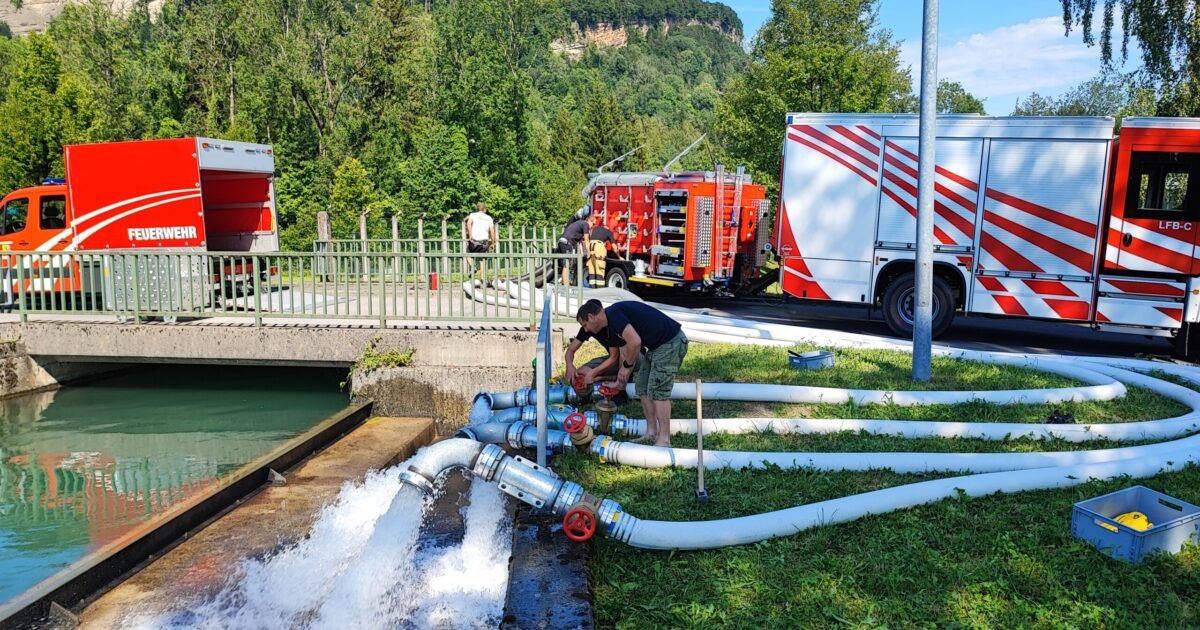 Übung neue Hochleistungspumpe