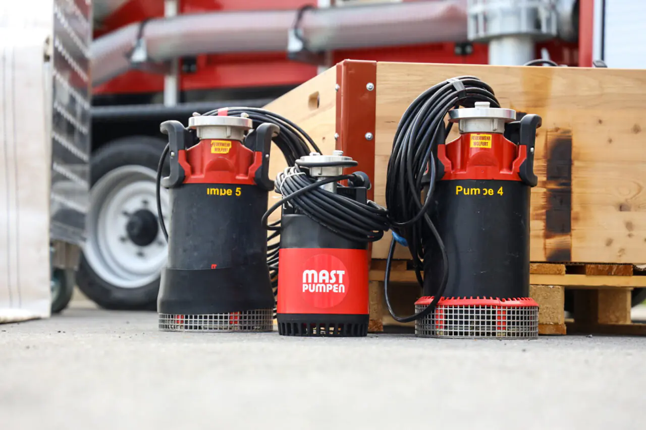 Tauchpumpe Feuerwehr Wolfurt – Einsatz Hochwasser