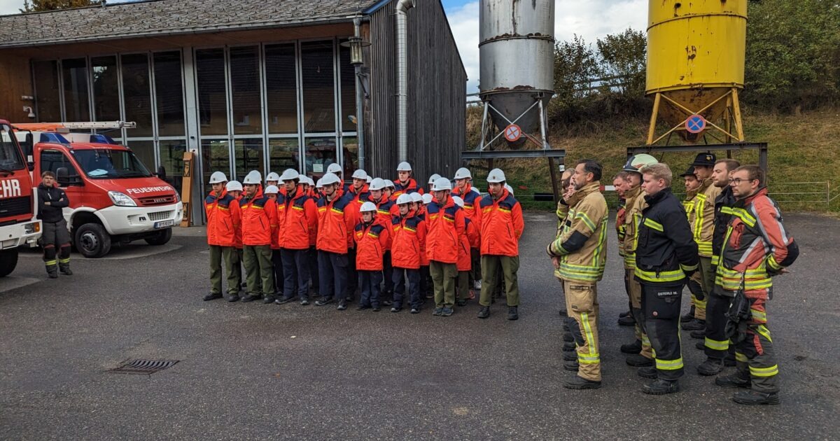 14.10.2023 Spezialabzeichen und Kreisübung der Feuerwehrjugend in Bildstein