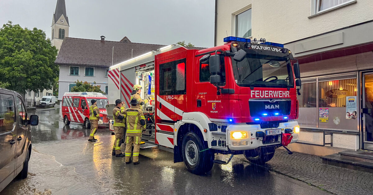 Einsatz-Nr. 39-45 31.05.2024 – Unwetter in Wolfurt