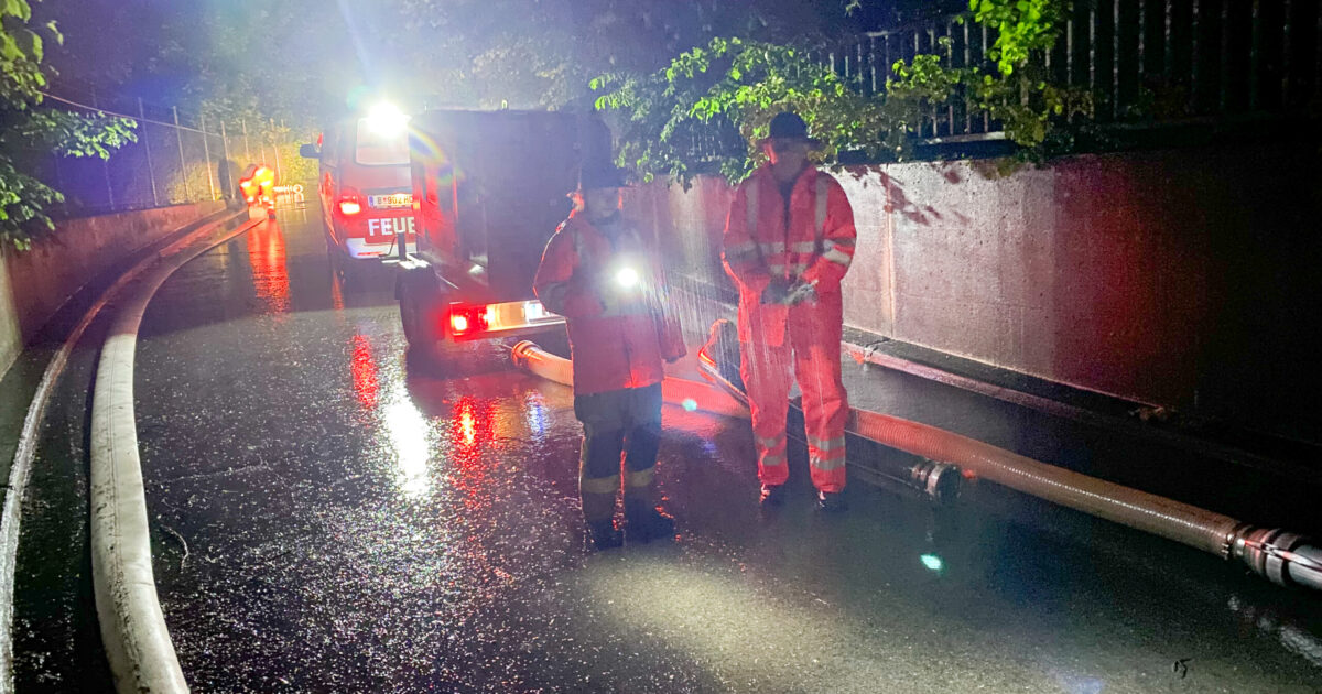 Einsatz-Nr. 38 31.05.2024 – Unterstützung der Feuerwehr Hörbranz bei Hochwassereinsatz