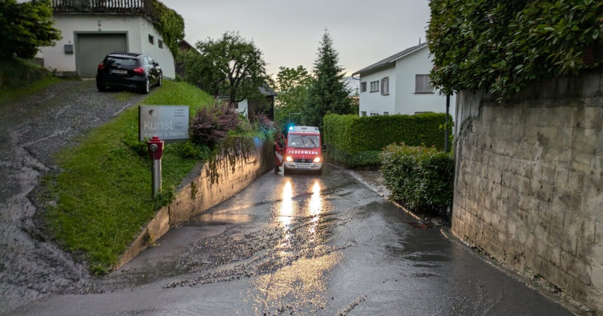 Einsatz-Nr. 48-50 09.06.2024 19:51 Uhr >> Starkregen
