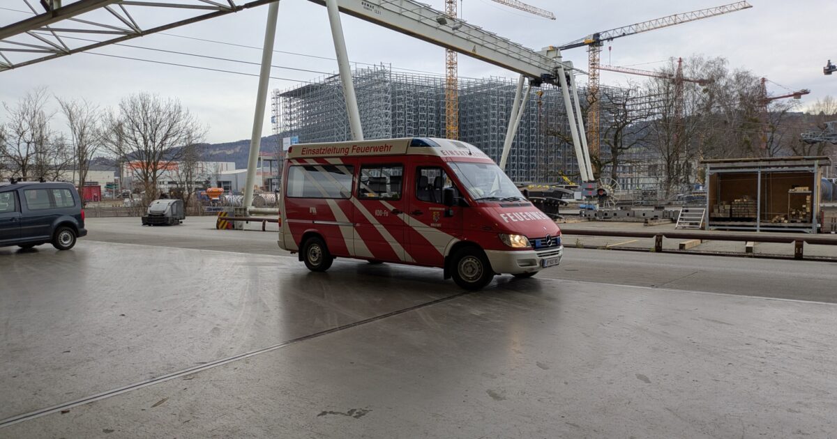 Einsatz-Nr. 130 19.12.2024 10:42 Uhr – Konrad-Doppelmayr-Straße >> BMA hat ausgelöst