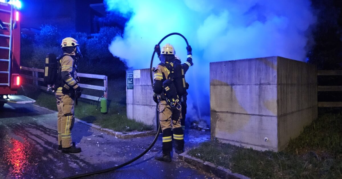 Einsatz-Nr. 029 & 030 | 14.05.2025 – Neudorfstraße & Eulentobel >> Containerbrand