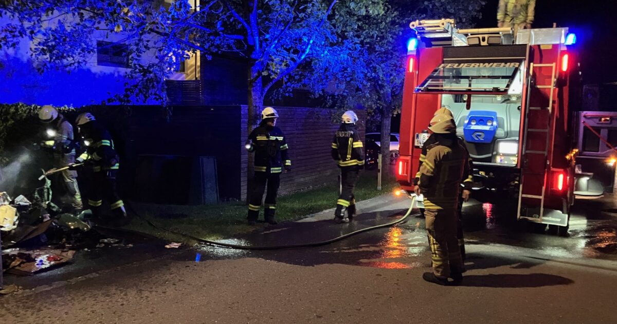 Einsatz-Nr. 032 | 17.05.2025 | 01:36 Uhr – Engerrütte >> Containerbrand
