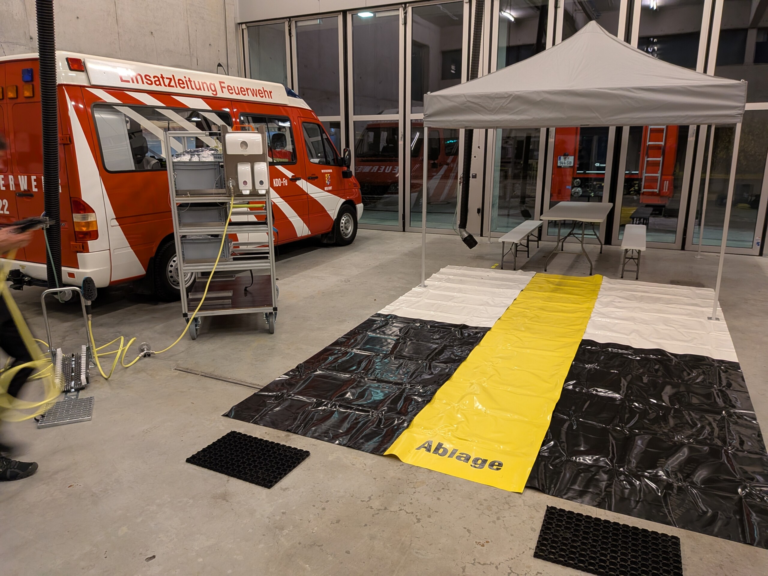 Rollcontainer Einsatzstellenhygiene der Feuerwehr Wolfurt